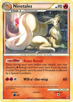 Ninetales 017 - Reverse Holofoil Call of Legends - Holo Rare