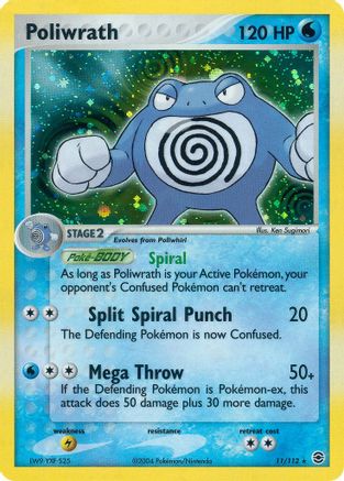 Poliwrath 011 - Reverse Holofoil FireRed & LeafGreen - Holo Rare