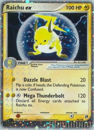 Raichu ex 098 - Holofoil Sandstorm - Ultra Rare