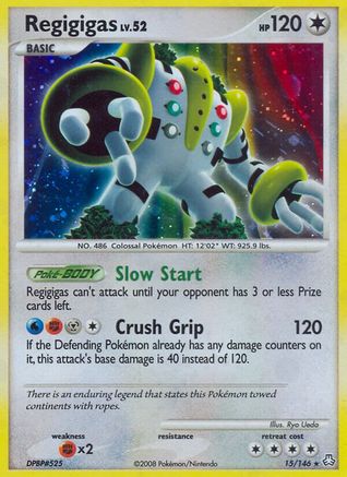 Regigigas (15) 015 - Reverse Holofoil Legends Awakened - Holo Rare