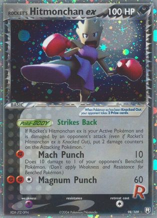 Rocket's Hitmonchan ex 098 Team Rocket Returns - Ultra Rare