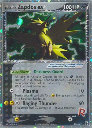 Rocket's Zapdos ex 106 - Holofoil Team Rocket Returns - Ultra Rare