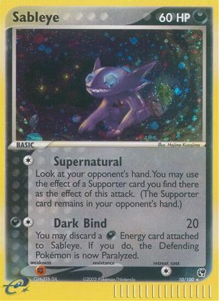 Sableye 010 - Reverse Holofoil Sandstorm - Holo Rare
