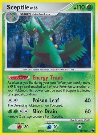 Sceptile 010 - Reverse Holofoil Stormfront - Holo Rare
