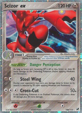 Scizor ex 108 - Holofoil Unseen Forces - Ultra Rare