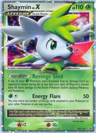 Shaymin Lv.X (Sky Forme) 127 - Holofoil Platinum - Ultra Rare