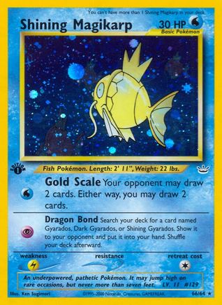 Shining Magikarp 066 - 1st Edition Holofoil Neo Revelation - Secret Rare