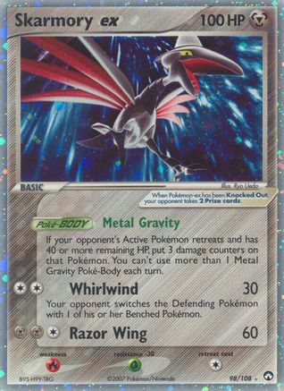 Skarmory ex 098 - Holofoil Power Keepers - Ultra Rare