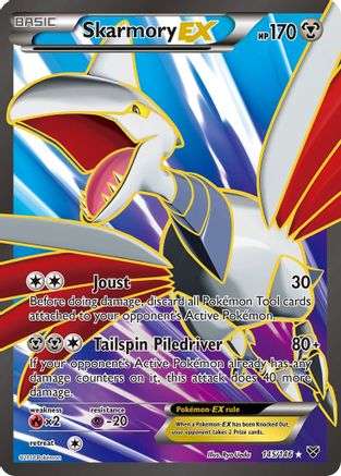 Skarmory EX (145 Full Art) 145 - Holofoil XY Base Set - Ultra Rare