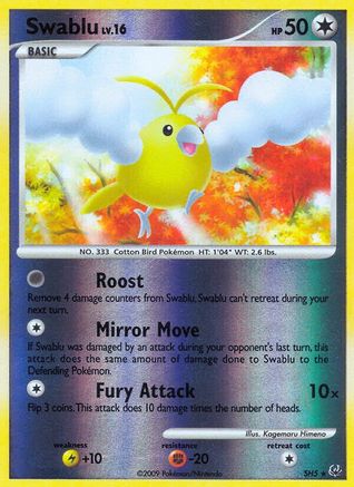 Swablu (Shiny) SH5 - Reverse Holofoil Platinum - Shiny Holo Rare