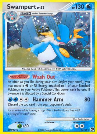 Swampert 009 - Holofoil Great Encounters - Holo Rare
