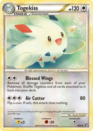 Togekiss 009 - Reverse Holofoil Undaunted - Holo Rare