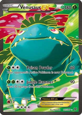 Venusaur EX (141 Full Art) 141/146 - Holofoil XY Base Set - Ultra Rare