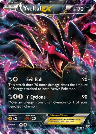 Yveltal EX 079/146 - Holofoil XY Base Set - Ultra Rare