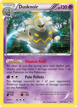 Dusknoir 040 - Holofoil XY Flashfire - Holo Rare