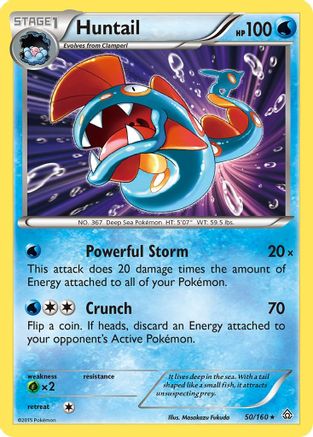 Huntail 050 - Reverse Holofoil XY Primal Clash - Holo Rare