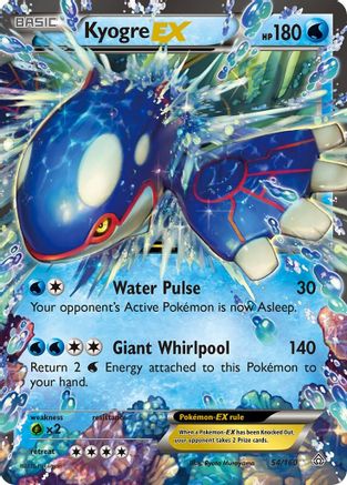Kyogre EX 054/160 - Holofoil XY Primal Clash - Ultra Rare