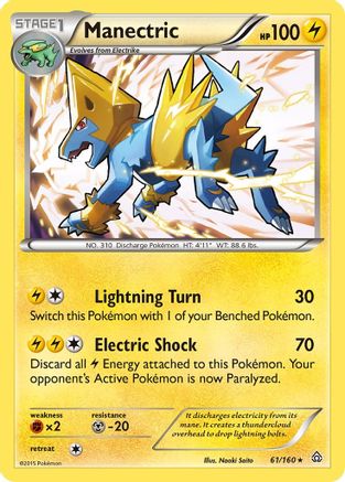 Manectric 061 - Holofoil XY Primal Clash - Holo Rare