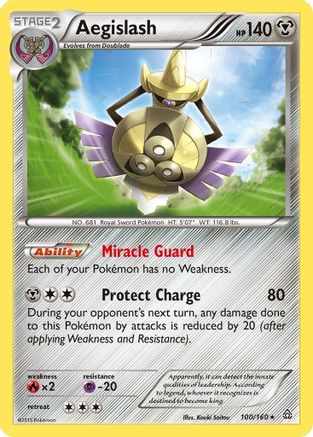 Aegislash 100 - Holofoil XY Primal Clash - Holo Rare