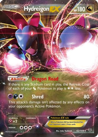 Hydreigon EX 062/108 - Holofoil XY Roaring Skies - Ultra Rare