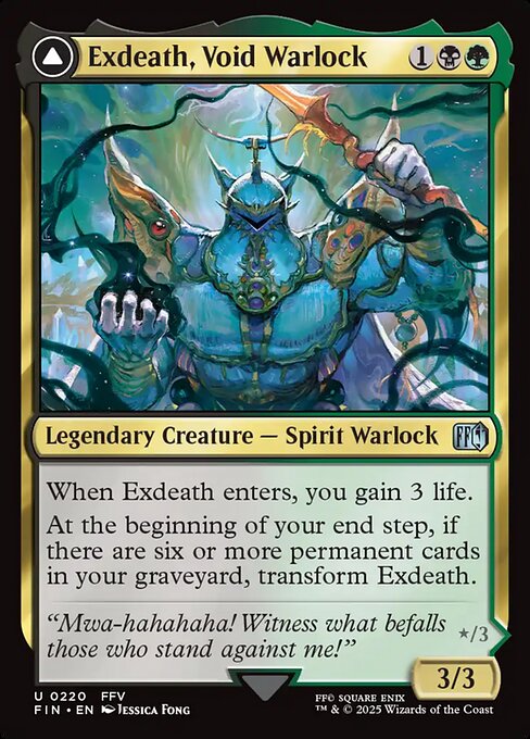 Exdeath, Void Warlock // Neo Exdeath, Dimension's End (FIN-220) - FINAL FANTASY