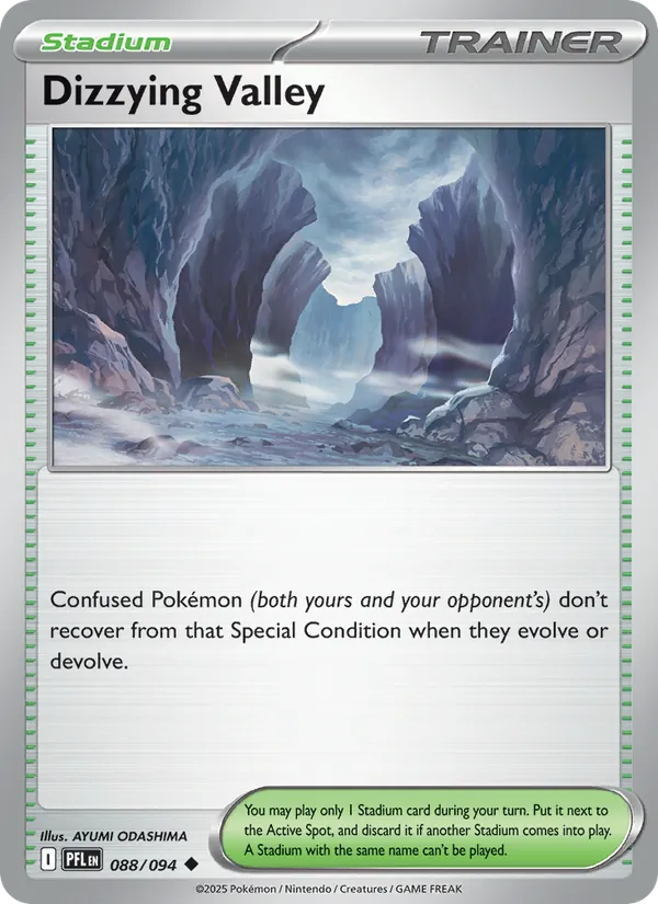Dizzying Valley 088/094 - Reverse Holofoil ME02 Phantasmal Flames - Uncommon