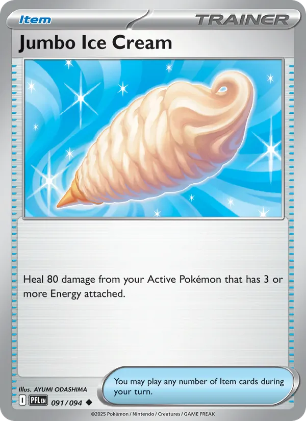 Jumbo Ice Cream 091/094 - Reverse Holofoil ME02 Phantasmal Flames - Uncommon