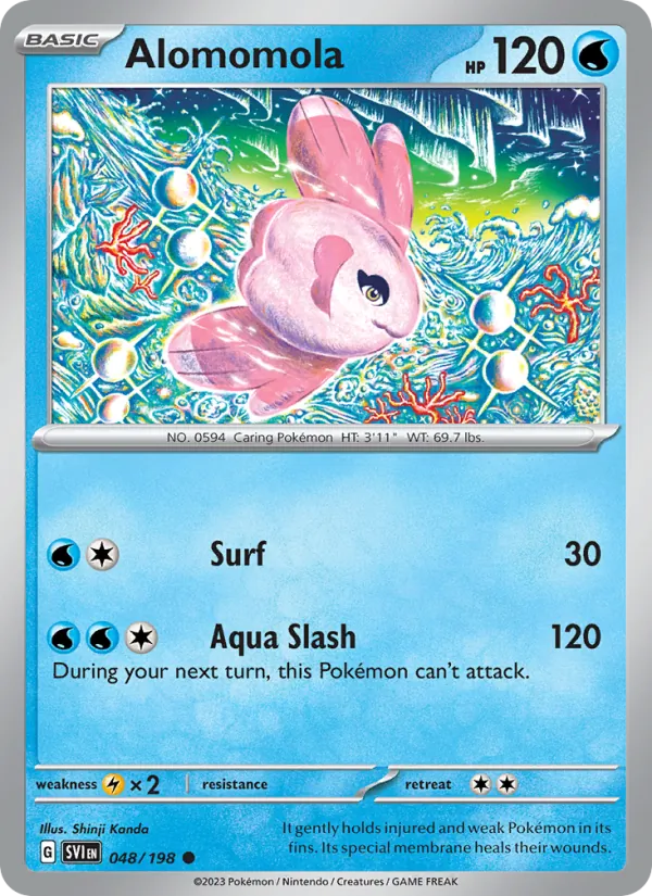 Alomomola 048/198 - Reverse Holofoil SV01 Scarlet & Violet Base Set - Common