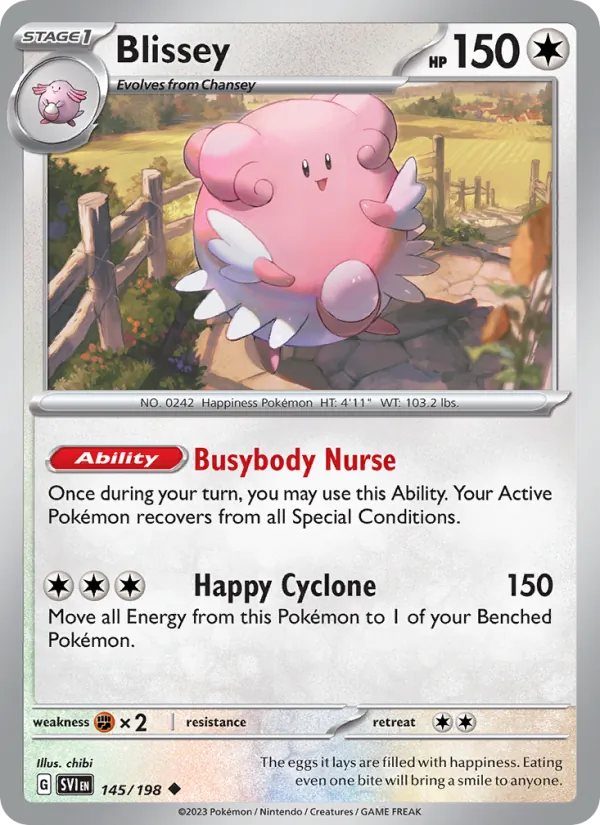 Blissey 145/198 - Reverse Holofoil SV01 Scarlet & Violet Base Set - Uncommon
