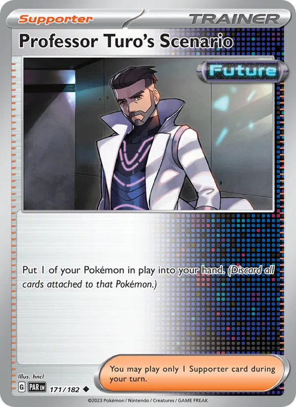 Professor Turo's Scenario 171/182 - Reverse Holofoil SV04 Paradox Rift - Uncommon