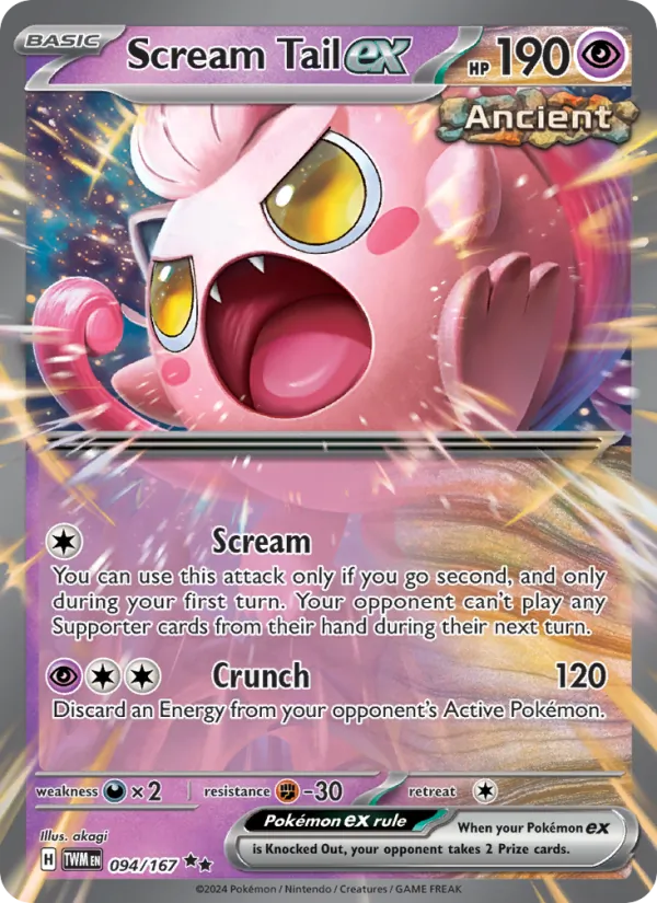 Scream Tail ex 094/167 - Holofoil SV06 Twilight Masquerade - Double Rare