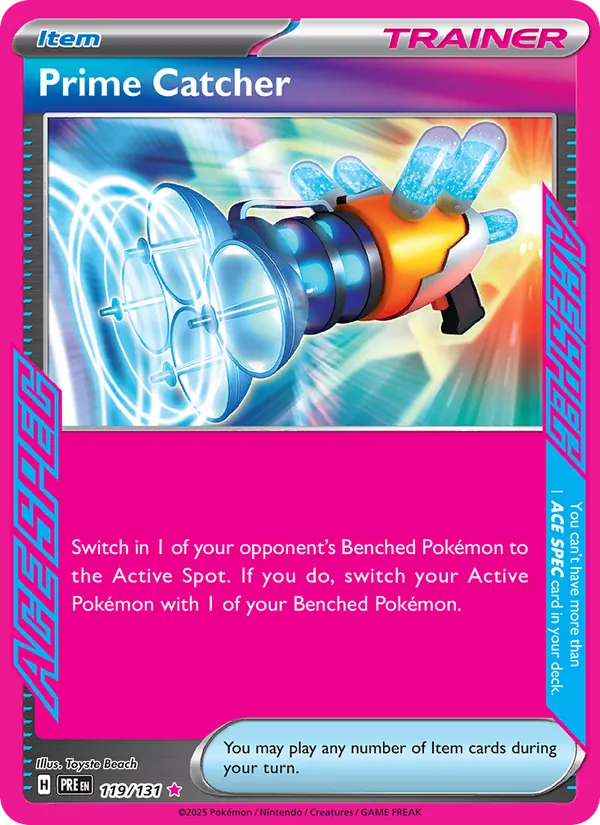 Prime Catcher 119/131 - Holofoil SV Prismatic Evolutions - ACE SPEC Rare