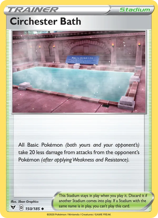 Circhester Bath 150/185 - Reverse Holofoil SWSH04 Vivid Voltage - Uncommon