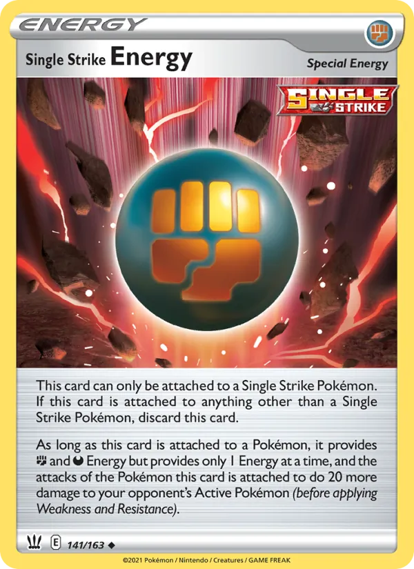Single Strike Energy 141/163 - Reverse Holofoil SWSH05 Battle Styles - Uncommon