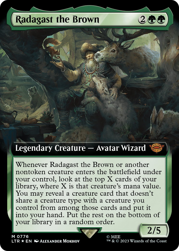 Radagast the Brown (Extended Art) (Surge Foil) (LTR-776) - The Lord of the Rings: Tales of Middle-earth: (Extended Art) Foil