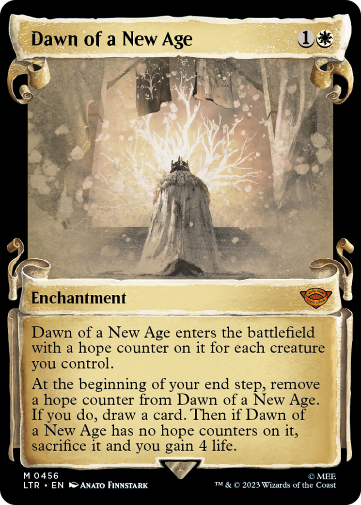 Dawn of a New Age (Showcase Scrolls) (LTR-456) - The Lord of the Rings: Tales of Middle-earth: (Showcase)