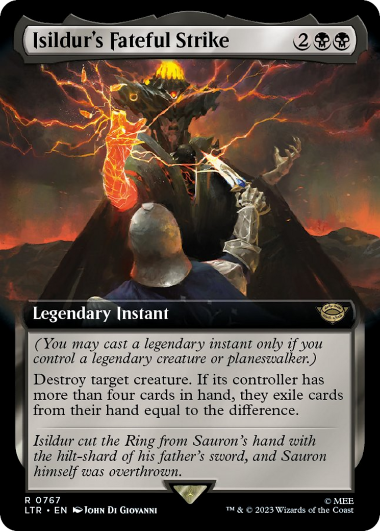 Isildur's Fateful Strike (Extended Art) (Surge Foil) (LTR-767) - The Lord of the Rings: Tales of Middle-earth: (Extended Art) Foil