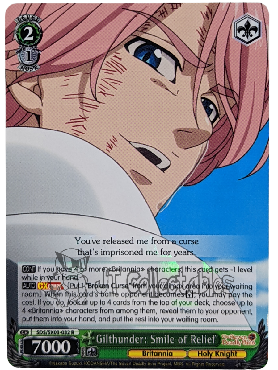 The Seven Deadly Sins card Nanatsu no Taizai Gilthunder Howzer KC01-11