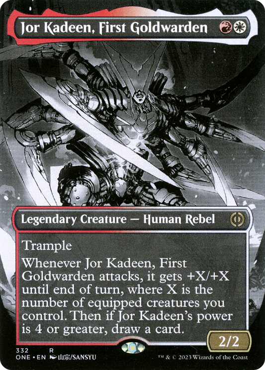 Jor Kadeen, First Goldwarden (Borderless) (ONE-332) - Phyrexia: All Will Be One: (Showcase)