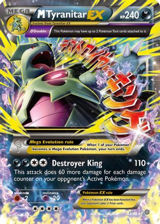 M Tyranitar EX 043/98  - Holofoil XY  Ancient Origins - Ultra Rare