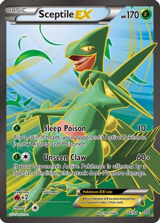 Sceptile EX (84 Full Art) 084/98  - Holofoil XY  Ancient Origins - Ultra Rare