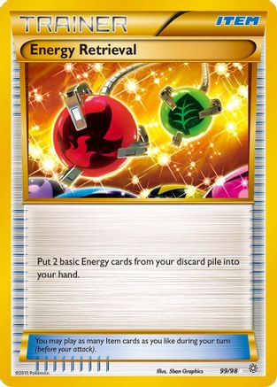Energy Retrieval 099/98  - Holofoil XY  Ancient Origins - Secret Rare