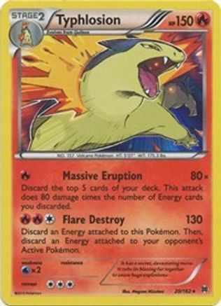Typhlosion 020/162  - Reverse Holofoil XY  BREAKthrough - Holo Rare