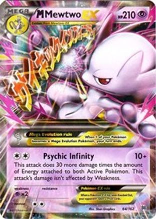 M Mewtwo EX (64) 064/162  - Holofoil XY  BREAKthrough - Ultra Rare