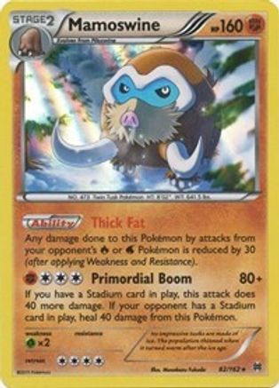 Mamoswine 082/162  - Reverse Holofoil XY  BREAKthrough - Holo Rare
