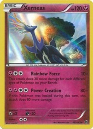 Xerneas 107/162  - Reverse Holofoil XY  BREAKthrough - Holo Rare