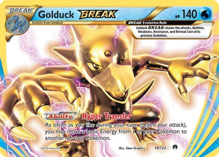 Golduck BREAK 018/122  - Holofoil XY  BREAKpoint - Rare BREAK