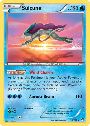 Suicune 030/122  - Holofoil XY  BREAKpoint - Holo Rare