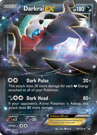 Darkrai EX 074/122  - Holofoil XY  BREAKpoint - Ultra Rare
