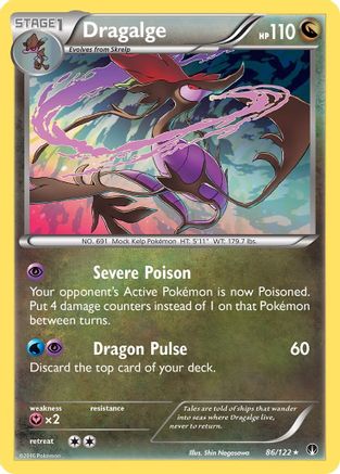 Dragalge 086/122  - Holofoil XY  BREAKpoint - Holo Rare